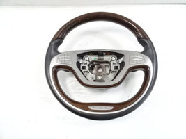 15 Mercedes W222 S550 steering wheel, black/walnut wood, 2224605503 - £295.80 GBP