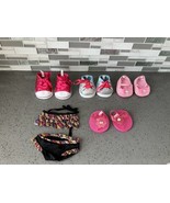 Build A Bear Authentic Lot Of 4 Pairs Of Shoes Sandals + 1 Swimsuit BABW - $365.55 MXN