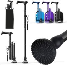 Heavy Duty Adjustable Walking Cane for Seniors - Foldable &amp; All-Terrain ... - $59.35