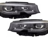 FIT BMW 330i w/AFS 2019-2022 BLACK LED HEADLIGHTS HEAD LAMPS LIGHTS G20 ... - $2,410.65