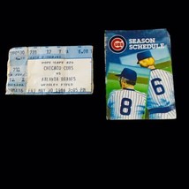 Chicago Cubs vs Atlanta Braves Ryne Sandberg Hits 2 Home Runs Ticket Stub + More - £50.48 GBP