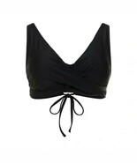 Time And Tru Women&#39;s Plus Crossover Bikini Swim Top. Black Size 3X(24W-26W) - $36.10 CAD