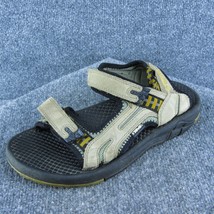Teva  Men Sport Sandals Brown Leather Hook &amp; Loop Size 9 Medium - $24.75