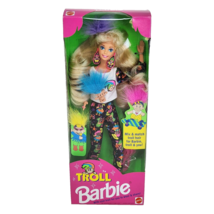 Vintage 1992 Mattel Blonde Troll Barbie Doll Mix Match Hair # 10257 New In Box - $61.75