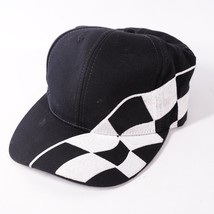 Honeywell Black White Checkered Race Flag Adjustable Baseball Hat Cap - £17.70 GBP