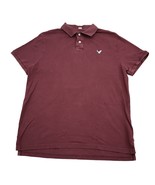 American Eagle Shirt Mens XL Extra Red Maroon Polo Golf Preppy Logo Dres... - £18.22 GBP