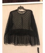 Massini Mesh Top W/ Ruffle Size XL Ships N 24h - $40.70 CAD