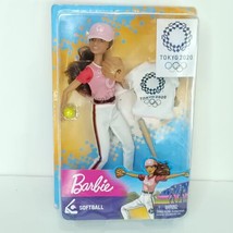 Barbie Olympic Games Tokyo 2020 Softball Baseball Doll Mattel Collectible NEW - £31.64 GBP