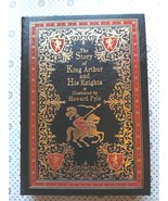 The Story Of King Arthur And His Knights Easton Press Leather  Howard Py... - $146.52