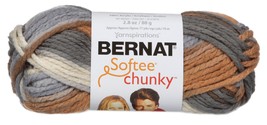 Spinrite Bernat Softee Chunky Ombre Yarn-Stillness - $16.47