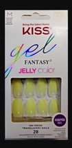 KISS Gel Fantasy Jelly Color Press-On Nails, Yellow FJC03X - $9.99