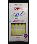KISS Gel Fantasy Jelly Color Press-On Nails, Yellow FJC03X - $14.01 CAD