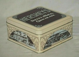 Hershey's Sweet Milk Chocolate Metal Litho Tin Can Container 1990 Advertising Ad - $16.82