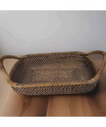 Pampered Chef Wicker Casserole Serving Tray Carrier Woven Selections 16x... - $25.77