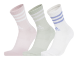 Adidas 3S Cushioned Crew Socks 3 Pairs Unisex Sports Casual Socks NWT IZ... - £26.11 GBP
