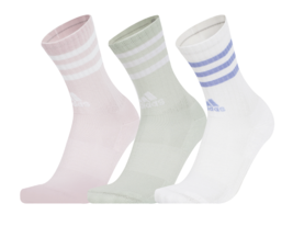 Adidas 3S Cushioned Crew Socks 3 Pairs Unisex Sports Casual Socks NWT IZ... - $33.21