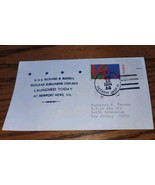 USS Richard Russell Postmark Detroit Envelope Newport News Va 1974 Love ... - $4.99