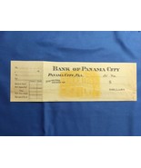 1910s Bank Of Panama City Florida FL FLA Obsolete Check NEW Uncirculated - £19.55 GBP