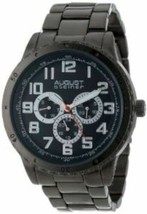 NEW August Steiner AS8060BK Men's Quartz Multi-Function Black Bracelet Watch 30M - $31.63