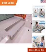 Toddler Bath Time Organizer - 36-Inch Splash Guard and Toy Storage Solution - $89.99