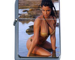 Italian Bikini Model PIn Up D9 Flip Top Oil Lighter Wind Resistant Flame... - $14.80