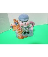 Humpty Dumpty Tea Pot Feita Childrens Nursery Rhyme Decor Collectible - $15.00