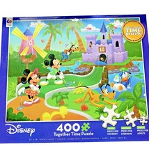 Disney Together Time 400 Piece Jigsaw Puzzle Golfing Mickey Minnie Donal... - $14.95