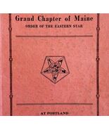 Order Of The Eastern Star 1933 Masonic Maine Grand Chapter Vol XIII PB B... - €60,10 EUR