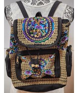 Embroidered Native floral multicolor Mexican Handmade  Backpack  Colorfu... - £21.11 GBP