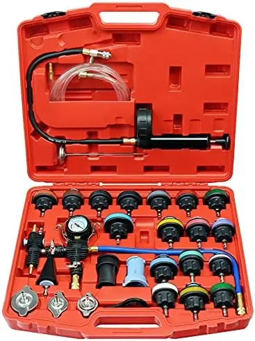 Pressure Tester Kit, Cooling System Coolant Vacuum Refill Kit Automotive Tools W - £173.97 GBP