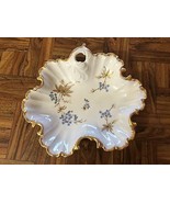Vintage Rosedale China Blue Gold White Floral Bon-Bon Candy Nut Dish Pla... - $26.45 CAD
