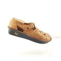 Alegria Pesca PES-647 Sandals Women Tan 42 Fisherman Leather Flat Closed... - £39.35 GBP