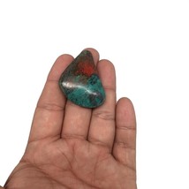 17.3g, 1.6&quot;x 1.1&quot; Sonora Sunset Chrysocolla Cuprite Cab from Mexico,SC113 - £22.45 GBP