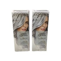 2 x L&#39;Oreal Le Color Gloss One Step Hair Toning Gloss SILVER 4 oz each - $19.60