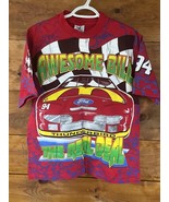 1995 McDonald’s Bill Elliott NASCAR T-Shirt Rare Vintage All Over Print ... - $1,406.75 MXN
