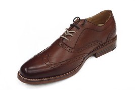 Men Bass Usa Leather Classic Dress shoe Wingtip Oxford 70-10122 Corbin T... - $62.50