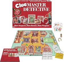Clue Master Detective With Oversized Brass Tone Metal Weapons USA Largest Game o - £54.90 GBP