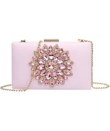 Diamond Evening Crossbody Handbag &#39;&#39;baby pink&#39;&#39; - £36.34 GBP