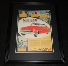 1952 Dodge Framed 11x14 ORIGINAL Advertisement - $49.49