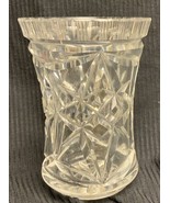EAPG 4.5 inch clear Prescut vase - £10.57 GBP