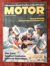 Rare MOTOR Automotive Car Magazine August 1974 - £12.93 GBP