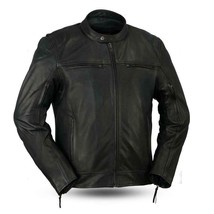 Men&#39;s Biker Jacket Top Performer Leather Motorcycle Jacket - £236.06 GBP