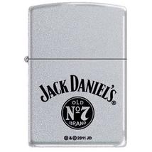 Zippo Lighter - Jack Daniel&#39;s Old No 7 Satin Chrome - 852537 - £20.78 GBP