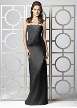 Dessy 2849....Full Length, Formal Strapless Dress...Black...Assorted sizes...NWT - £39.16 GBP