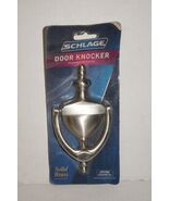 Schlage Door Knocker, Small 6&quot;x3&quot;, Solid Brass, Satin Nickel, Model SC2-... - $23.62 CAD