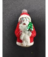 Vintage 1980s West German Blown Glass Santa Claus Christmas Holiday Orna... - €8,07 EUR