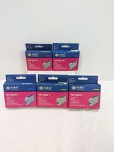 G&amp;G Ink Cartridges Lot of 5 2-Magenta 1-Cyan Blue 2-Yellow New Sealed - £11.12 GBP