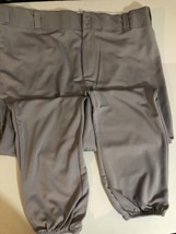 Alleson Athletic Adult Baseball Pants 3XL XXXL Gray Sh2 - £7.11 GBP