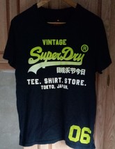Mens SuperDry Vintage Tee Shirt Store Tokyo Japan Black #06 T-Shirt L (E1) - $14.68