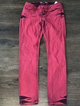 Aeropostale Lola Stretch Jegging Jeans Pink And Blue Women’s Size 8 Regular - $12.07